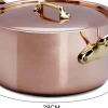 Cocotte en cuivre avec couvercle Mauviel M'Héritage 200B tous feux sauf induction