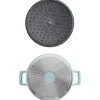 Cocotte MasterClass compatible induction en fonte d'aluminium bleu pastel 4L