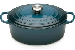 Cocotte ovale en fonte émaillée Le Creuset Signature 29cm Deep Teal