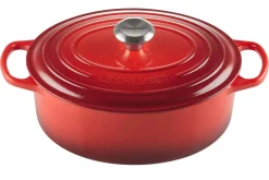 Cocotte ovale en fonte émaillée Le Creuset Signature 29cm Cerise