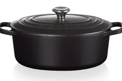Cocotte ovale en fonte émaillée Le Creuset Signature 29cm Noir Mat