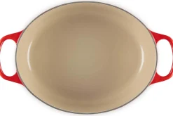 Cocotte ovale en fonte émaillée Le Creuset Signature 33cm Cerise