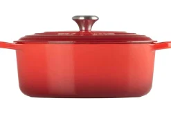 Cocotte ovale en fonte émaillée Le Creuset Signature 33cm Cerise