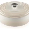 Cocotte ovale en fonte émaillée Le Creuset Signature 29cm Meringue
