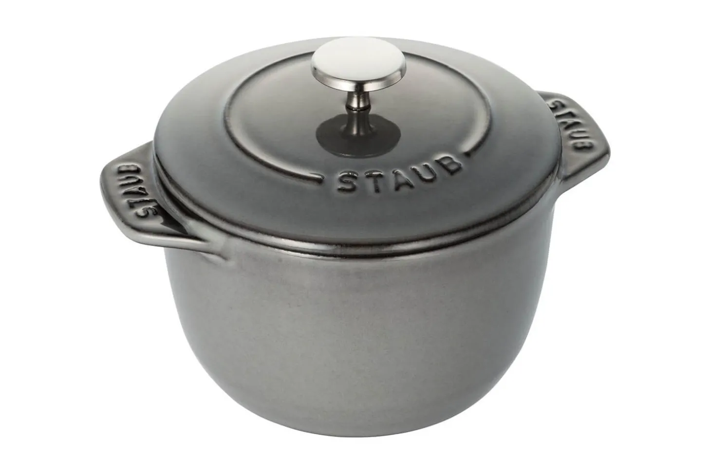 Cocotte à riz et légumineuses Staub Gohan en fonte émaillée gris graphite