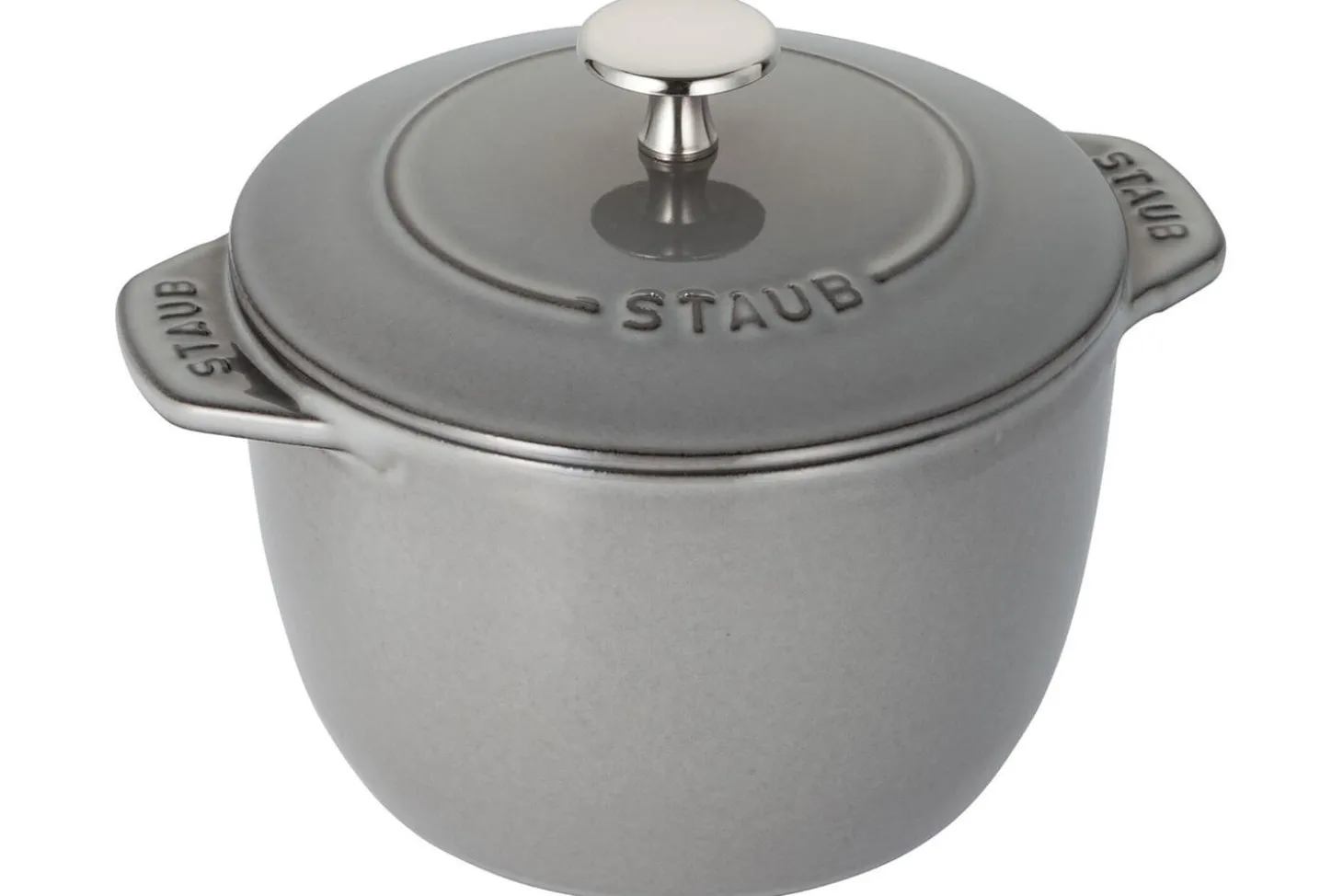 Cocotte à riz et légumineuses Staub Gohan en fonte émaillée gris graphite