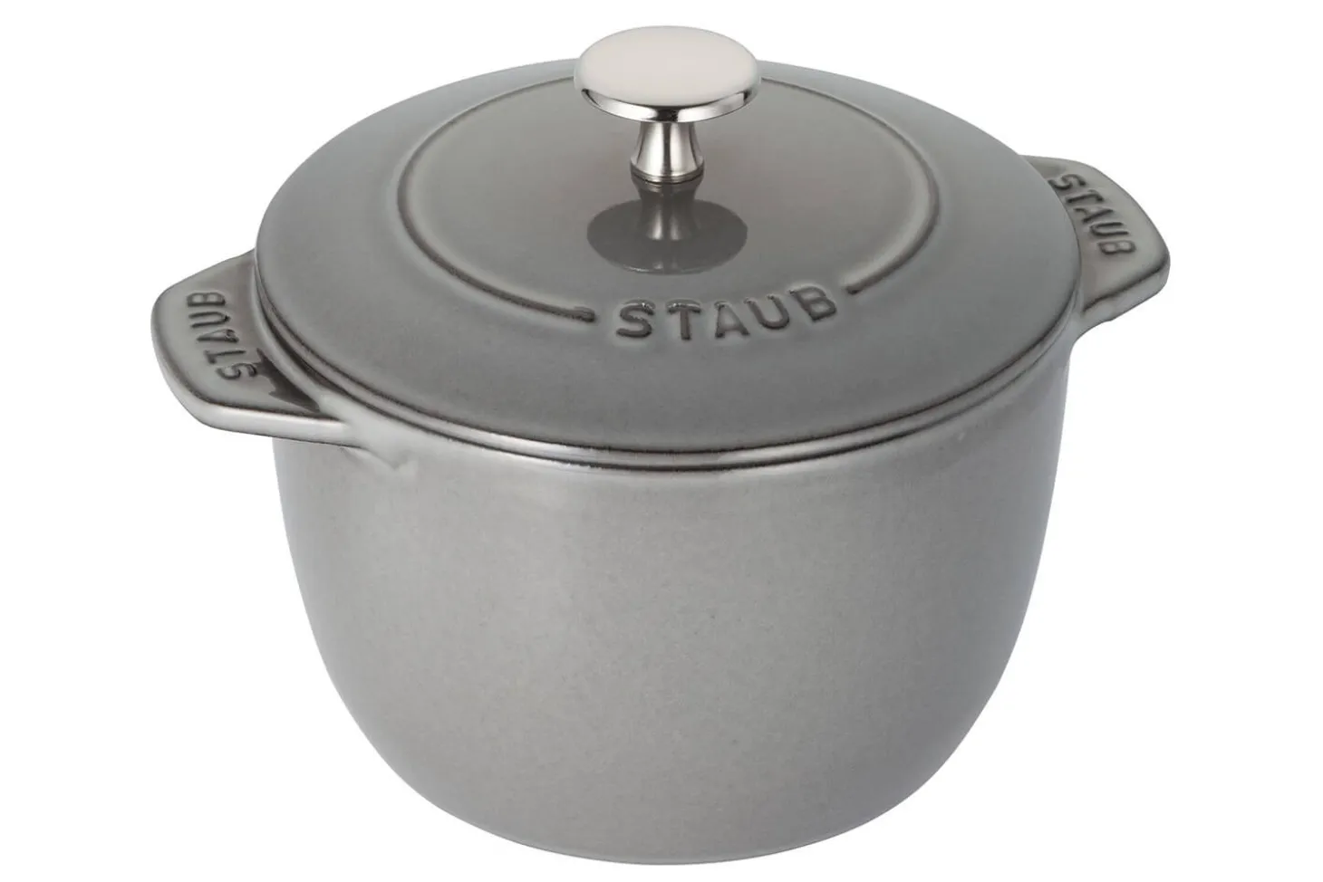 Cocotte à riz et légumineuses Staub Gohan en fonte émaillée gris graphite