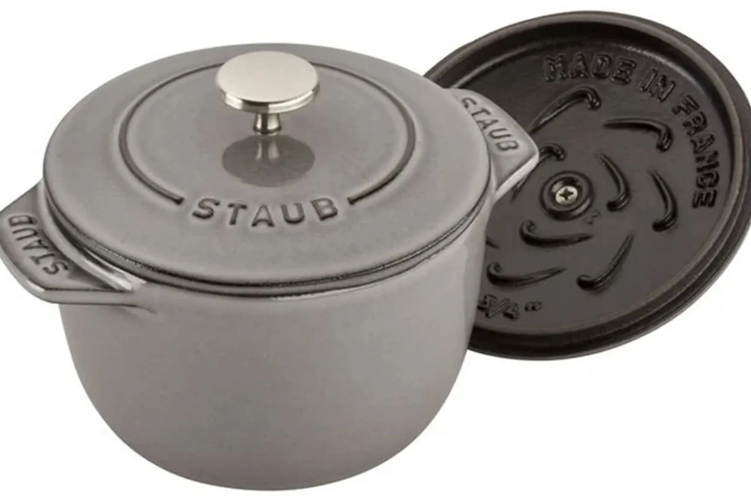 Cocotte à riz et légumineuses Staub Gohan en fonte émaillée gris graphite