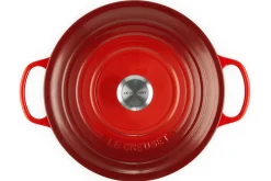 Cocotte ronde en fonte émaillée Le Creuset Signature 24cm Cerise