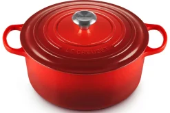 Cocotte ronde en fonte émaillée Le Creuset Signature 24cm Cerise
