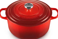 Cocotte ronde en fonte émaillée Le Creuset Signature 28cm Cerise