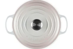 Cocotte ronde en fonte émaillée Le Creuset Signature 24cm Meringue