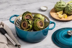 Cocotte ronde en fonte émaillée Le Creuset Signature 24cm Deap Teal