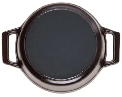 Cocotte ronde en fonte émaillée STAUB noir mat