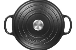 Cocotte ronde en fonte émaillée Le Creuset Signature 24cm Noir Mat