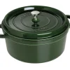 Cocotte ronde en fonte émaillée STAUB vert basilic