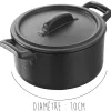 Cocotte ronde Revol Belle Cuisine 20cl avec couvercle noir effet fonte