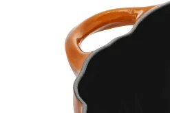 Cocotte Staub citrouille en fonte émaillée orange 24cm