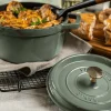 Cocotte Staub ronde en fonte émaillée Eucalyptus