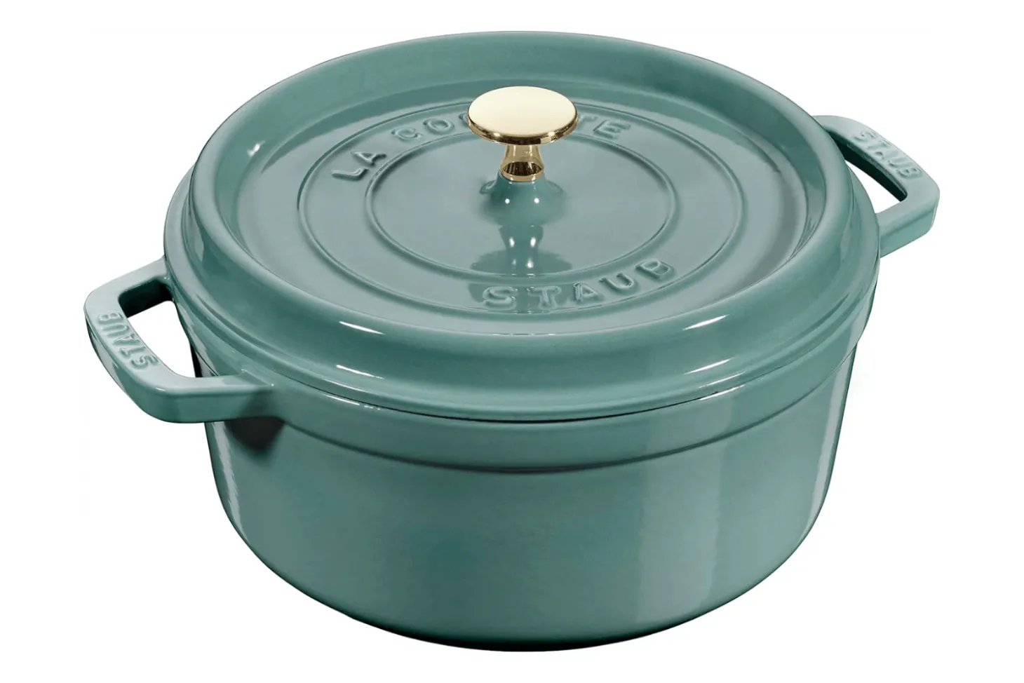 Cocotte Staub ronde en fonte émaillée Eucalyptus
