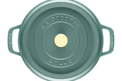 Cocotte Staub ronde en fonte émaillée Eucalyptus