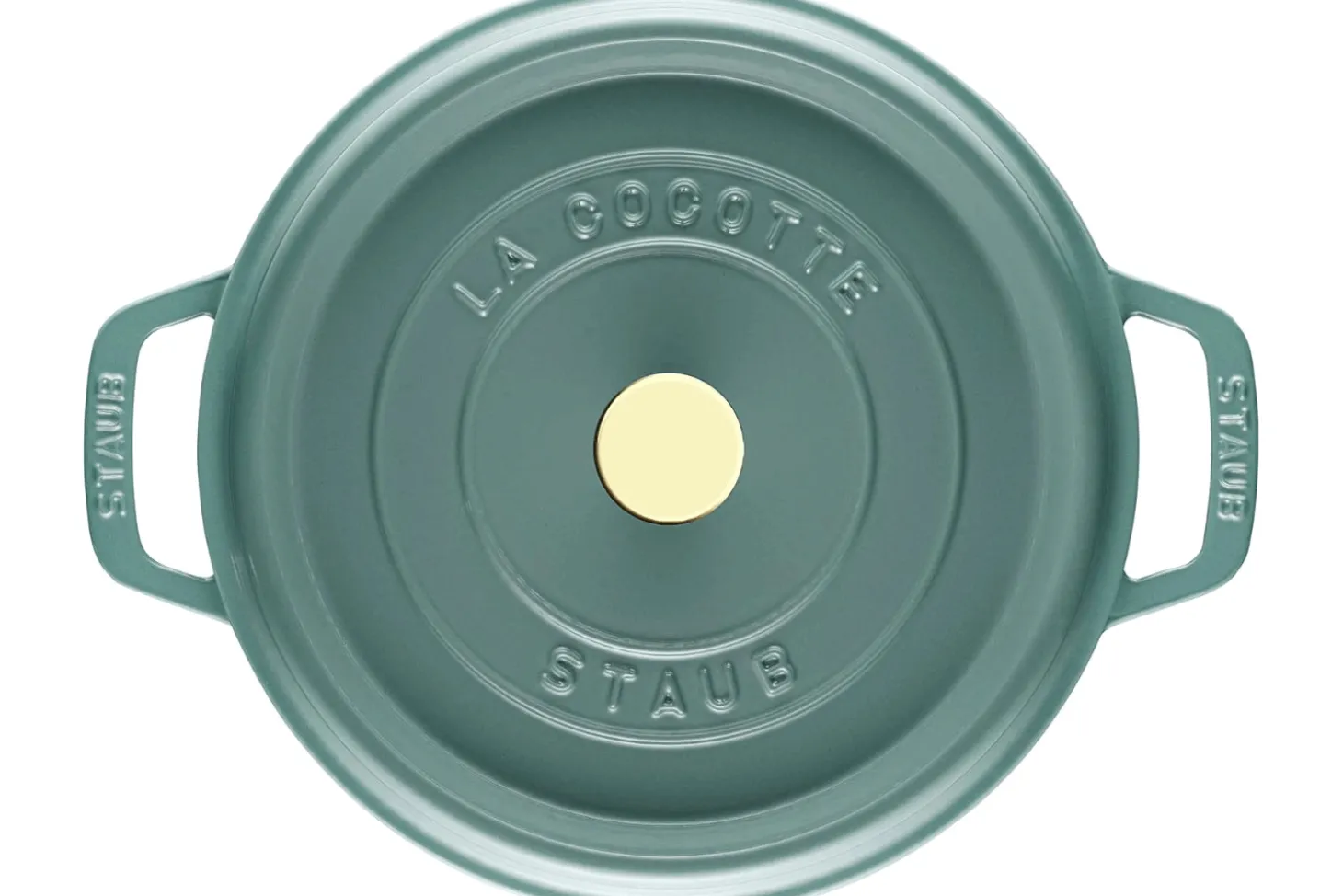 Cocotte Staub ronde en fonte émaillée Eucalyptus