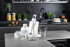 Coffret Bamix SuperBox blanc - Bamix M200 Swissline + SliceSy et accessoires