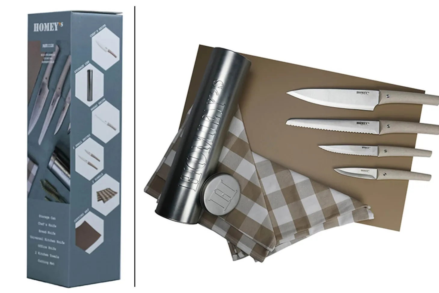 Coffret cadeau cuisine Homey's Nødigh écologique 7 pièces