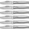 Coffret cadeau de 6 couteaux de table Laguiole Bougna manches en inox