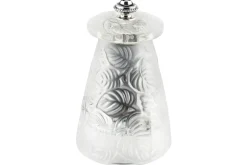 Coffret cadeau moulin à poivre + 1 moulin à sel Peugeot Lalique Feuilles en cristal 9cm - Edition limitée