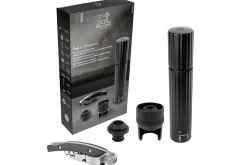 Coffret cadeau Peugeot Pop'n'Preserve tire-bouchon sommelier + pompe de conservation + 2 bouchons