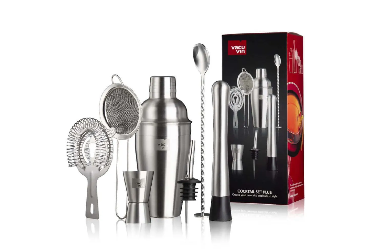 Coffret cocktail Vacu Vin Set Plus 7 pièces