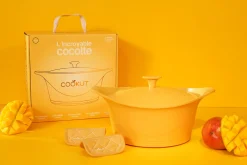 Coffret Cookut L'incroyable cocotte 28cm mangue avec poignée et maniques incluses - Édition limitée 2026