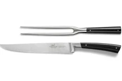 Coffret 1 couteau à découper + 1 fourchette Sabatier Edonist forgés