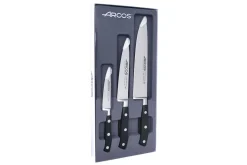 Coffret 3 couteaux Arcos Riviera : office + universel + chef