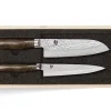 Coffret 2 couteaux de cuisine damassés Shun Premier Tim Mälzer Universel + Santoku