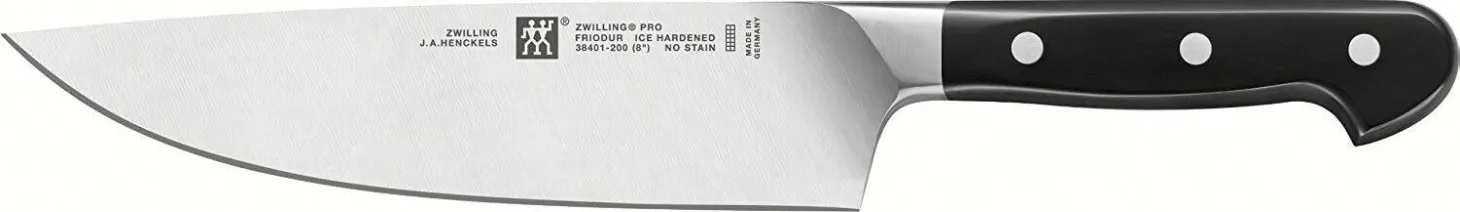 Coffret 3 couteaux de cuisine Zwilling Pro forgés - 1 office + 1 trancheur + 1 chef