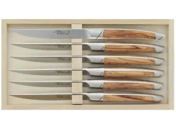 Coffret 6 couteaux de table Avantage Le Thiers Goyon-Chazeau manches olivier