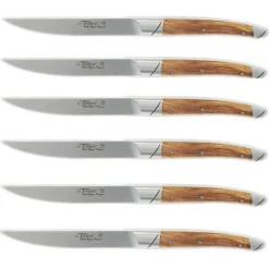 Coffret 6 couteaux de table Avantage Le Thiers Goyon-Chazeau manches olivier