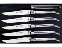Coffret 6 couteaux de table Laguiole Arbalète G.DAVID 23cm tout inox