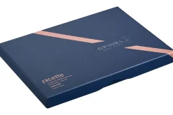 Coffret 4 couteaux de table Opinel Facette manche frêne sombre lame 11cm inox lisse