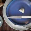 Coffret 4 couteaux de table Opinel Facette manche VittEr® blanc lame 11cm inox lisse