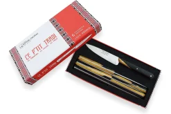 Coffret 6 couteaux d'office Le p'tit tradi Goyon-Chazeau 10cm manche grenadille