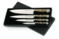 Coffret 4 couteaux forgés Güde Alpha Chêne