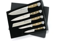 Coffret 5 couteaux forgés Güde Alpha Chêne