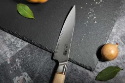 Coffret 3 couteaux Fukito Pakka San Mai Chef + Universel + Office