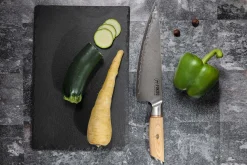 Coffret 3 couteaux Fukito Pakka San Mai Chef + Universel + Office