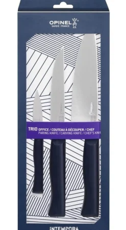Coffret 3 couteaux Intempora Opinel office + découper + chef