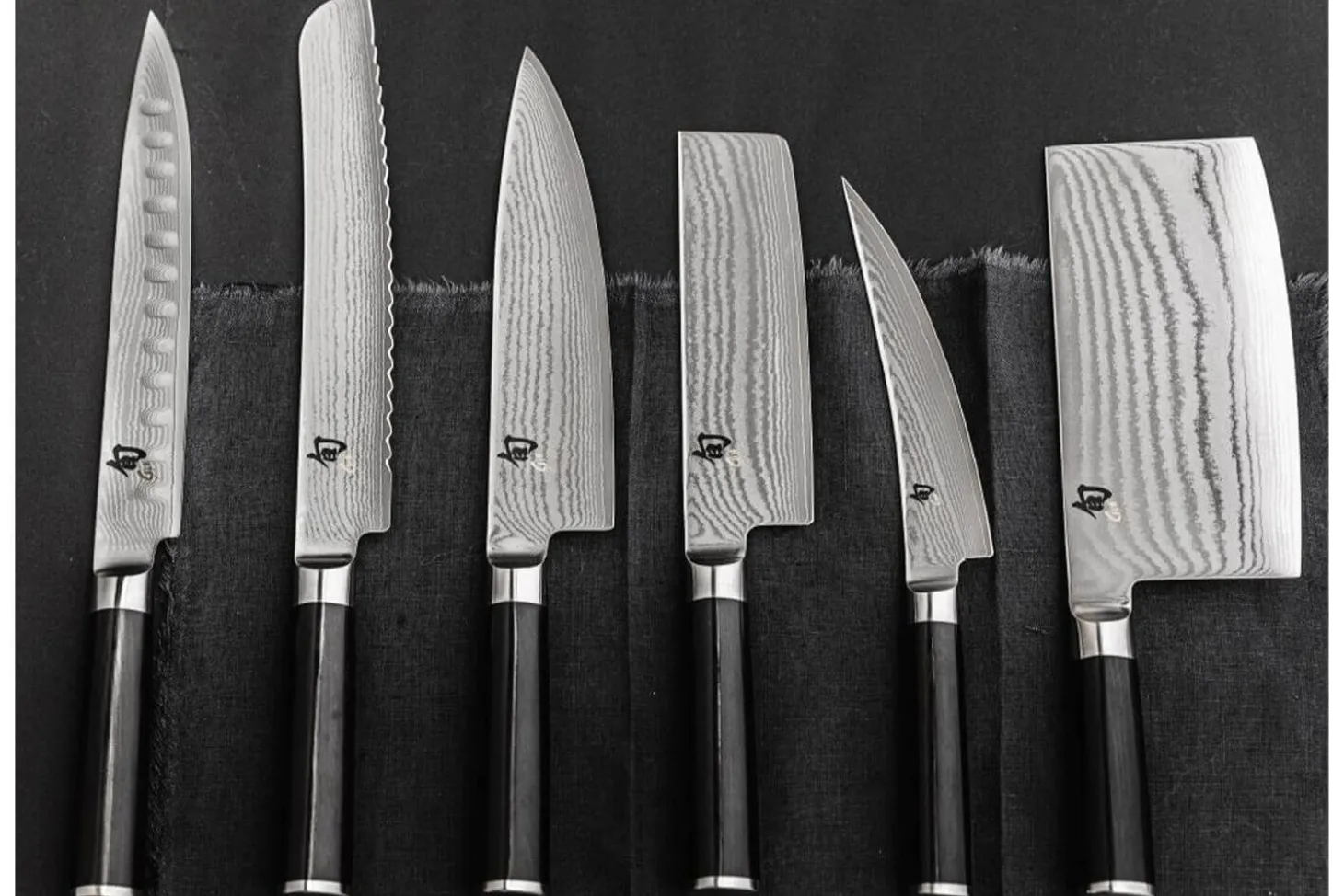 Coffret 3 couteaux japonais Kai Shun Damas