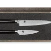 Coffret 2 couteaux japonais Kai Shun damas office/universel acier de qualité